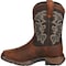 Durango Kids Western Boot, 4 M, Leather, 8 in H, Tan Black DWBT050 - alternate 4